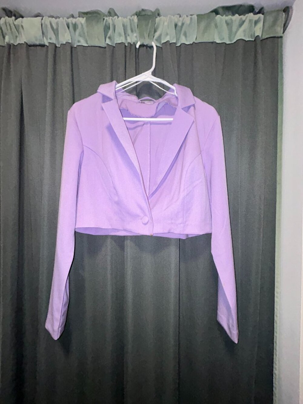 Lavender Cropped Blazer